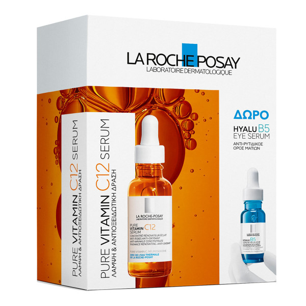 LA ROCHE POSAY - PROMO PACK Pure Vitamin C12 Serum - 30ml ΜΕ ΔΩΡΟ Hyalu B5 Eye Serum - 5ml